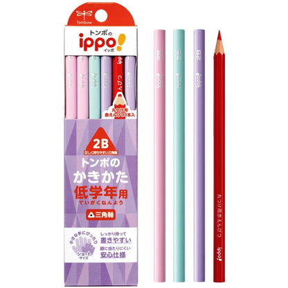 Tombow Triangular Pencil 2B for Correct Grip and Writing Skills