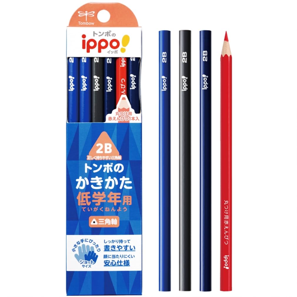 Tombow Triangular Pencil 2B for Correct Grip and Writing Skills