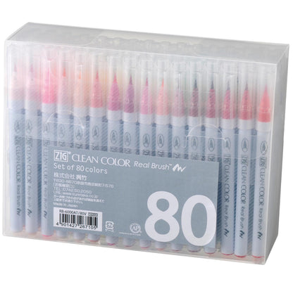 Kuretake ZIG Clean Color Real Brush Markers &amp; Pens Set