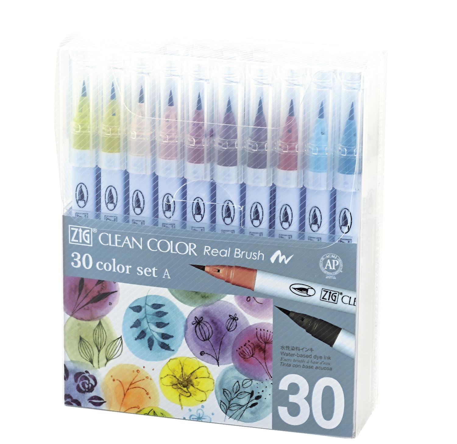 Kuretake ZIG Clean Color Real Brush Markers &amp; Pens Set