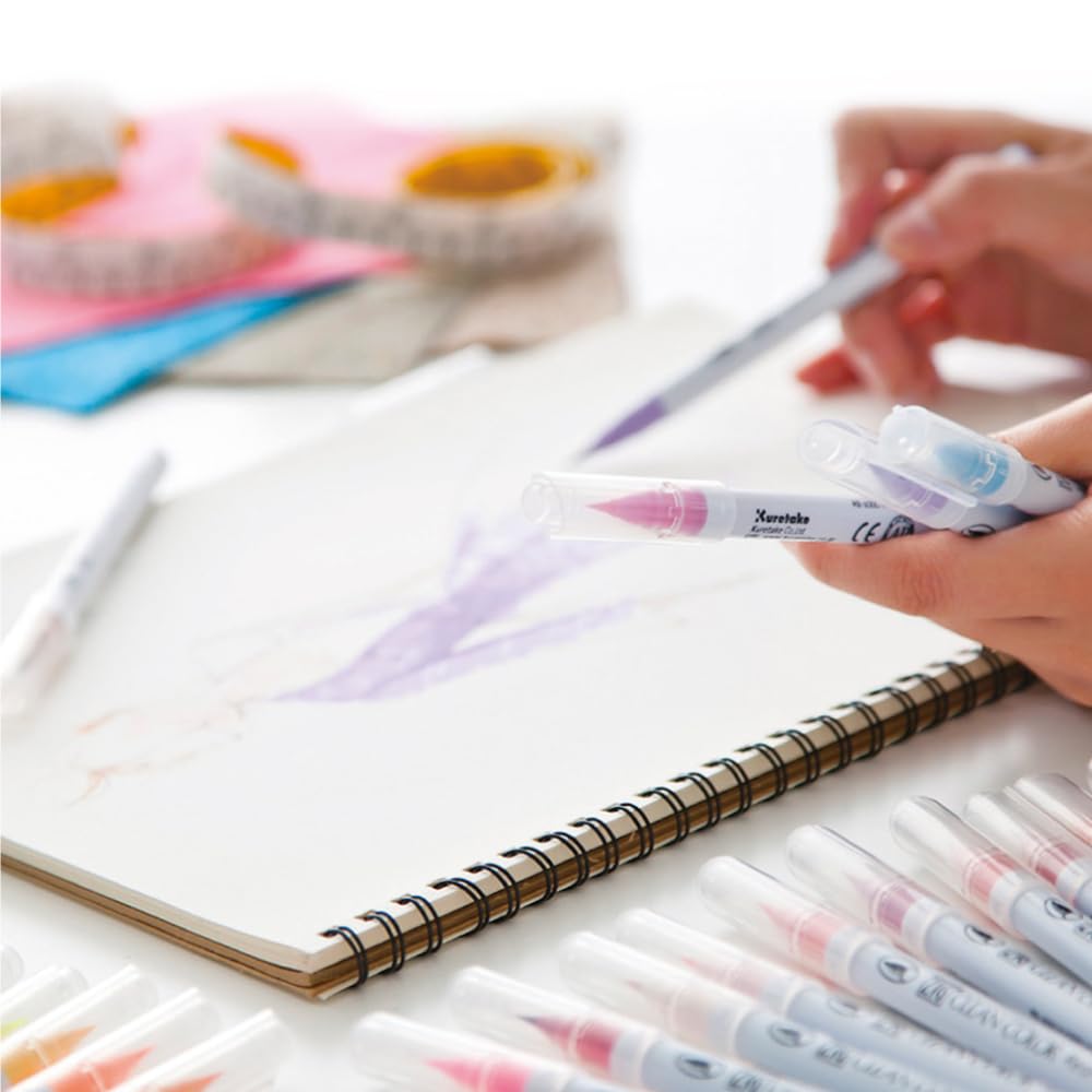 Kuretake ZIG Clean Color Real Brush Markers &amp; Pens Set