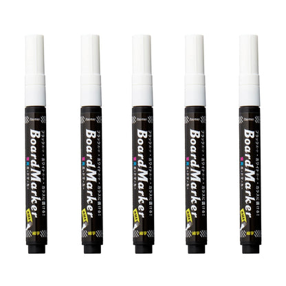 Raymay Fujii Fluorescent Black Board &amp; Whiteboard Marker Set