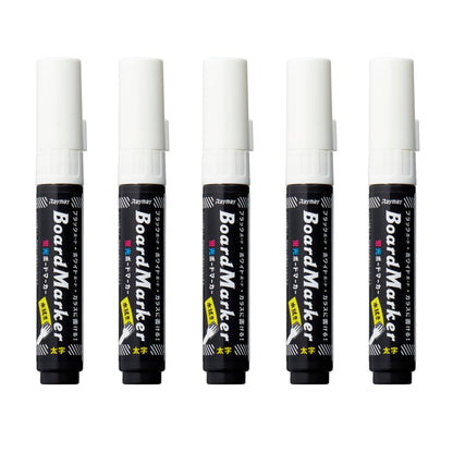 Raymay Fujii Fluorescent Black Board &amp; Whiteboard Marker Set