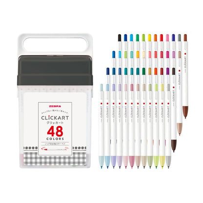 ZEBRA ClickArt Water-Based Markers Set of 36 &amp; 48 Colors