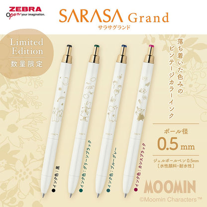 ZEBRA Sarasa Grand Gel Pen 0.5mm Limited Edition Moomin Designs