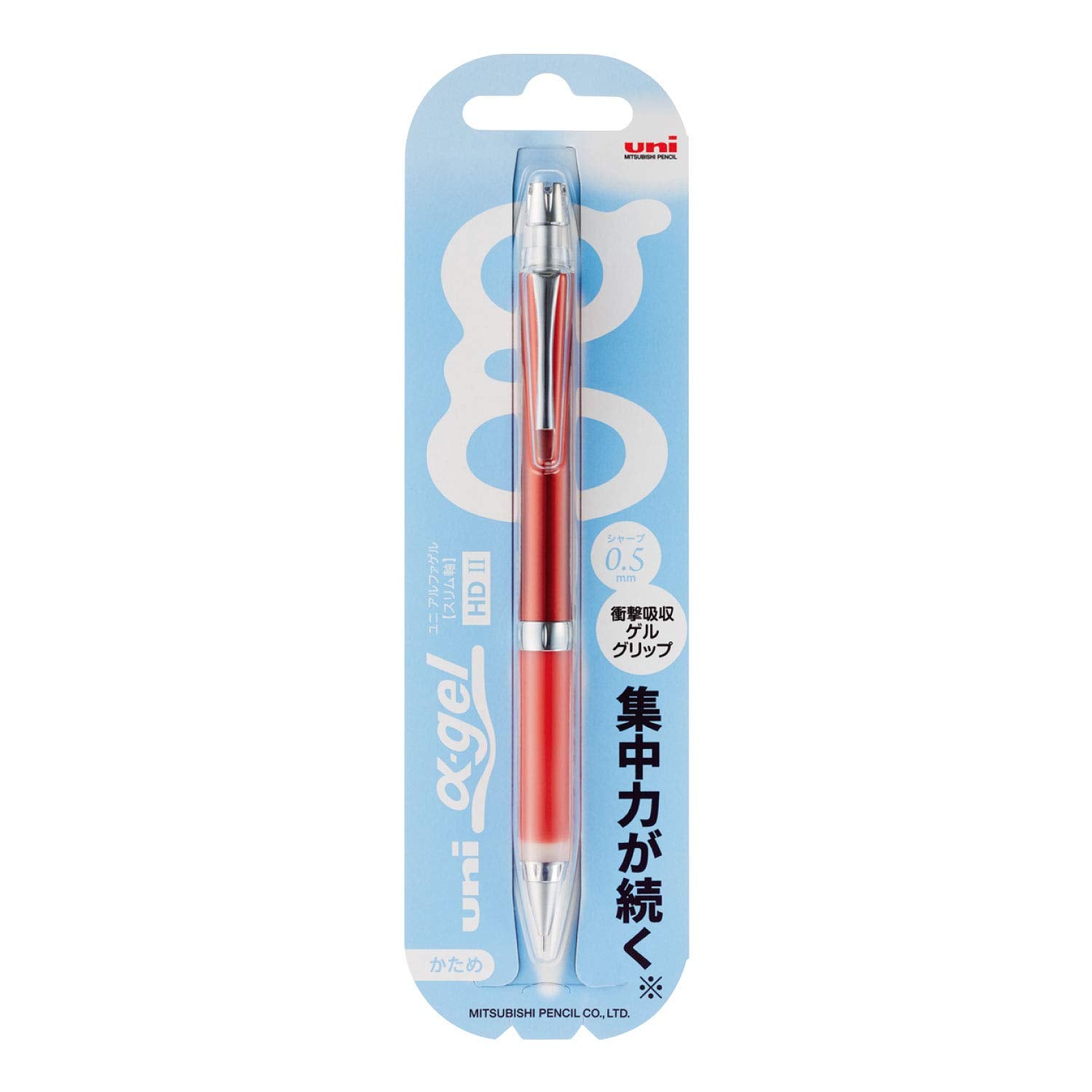 Mitsubishi Pencil Uni Alpha Gel Slim Mechanical Pencil &amp; Refill 0.3mm/0.5mm