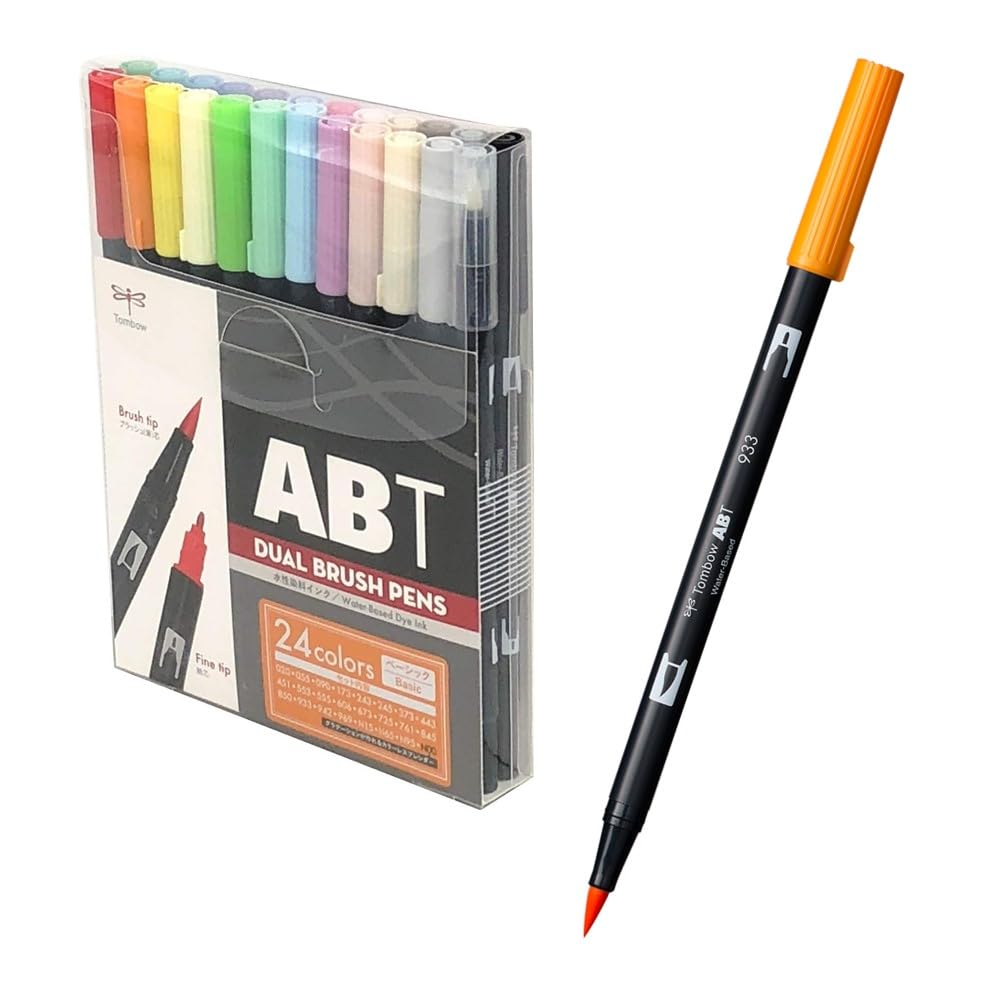 Tombow Dual Brush Pen Set &amp; Carrying Case for Creative Art Projects