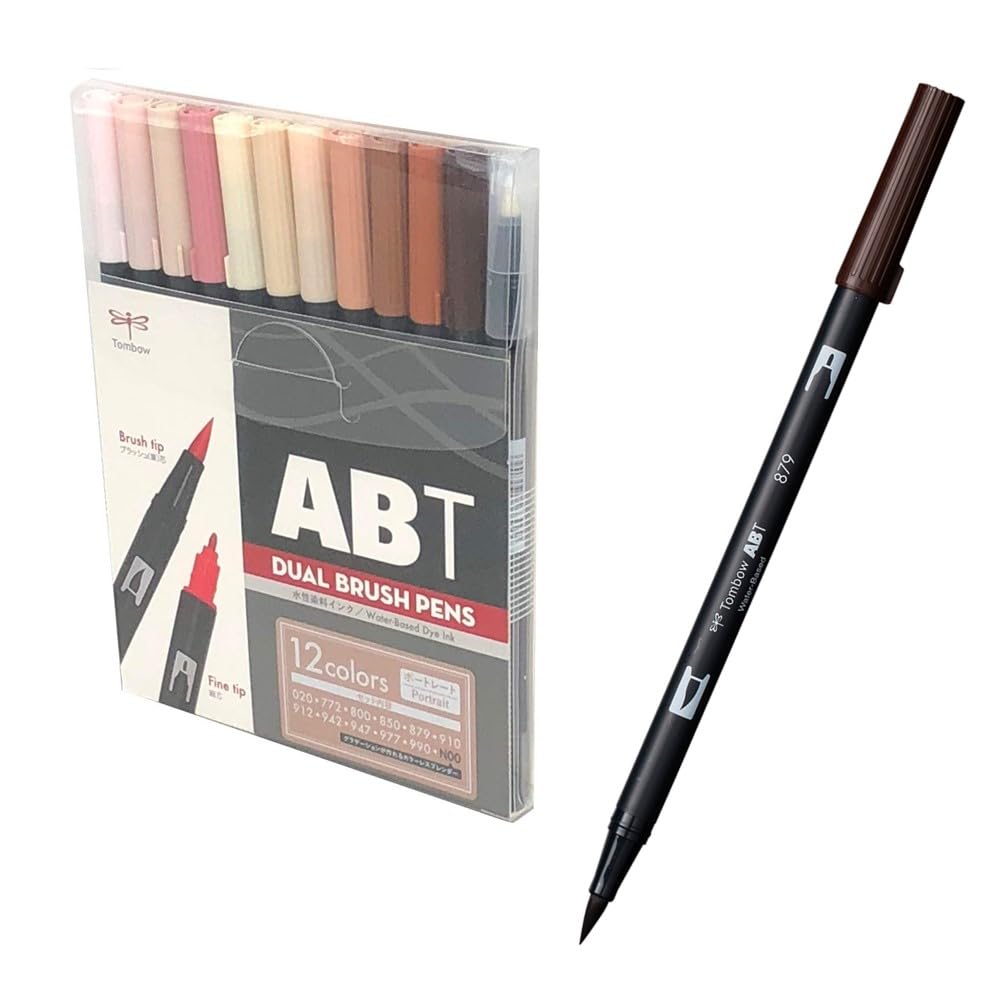 Tombow Dual Brush Pen Set &amp; Carrying Case for Creative Art Projects