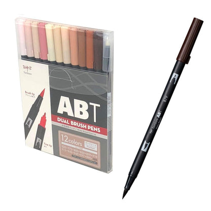 Tombow Dual Brush Pen Set &amp; Carrying Case for Creative Art Projects