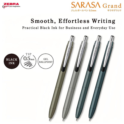 ZEBRA Sarasa Grand Gel Pen 0.5mm Black Ink &amp; Deep Blue Ink