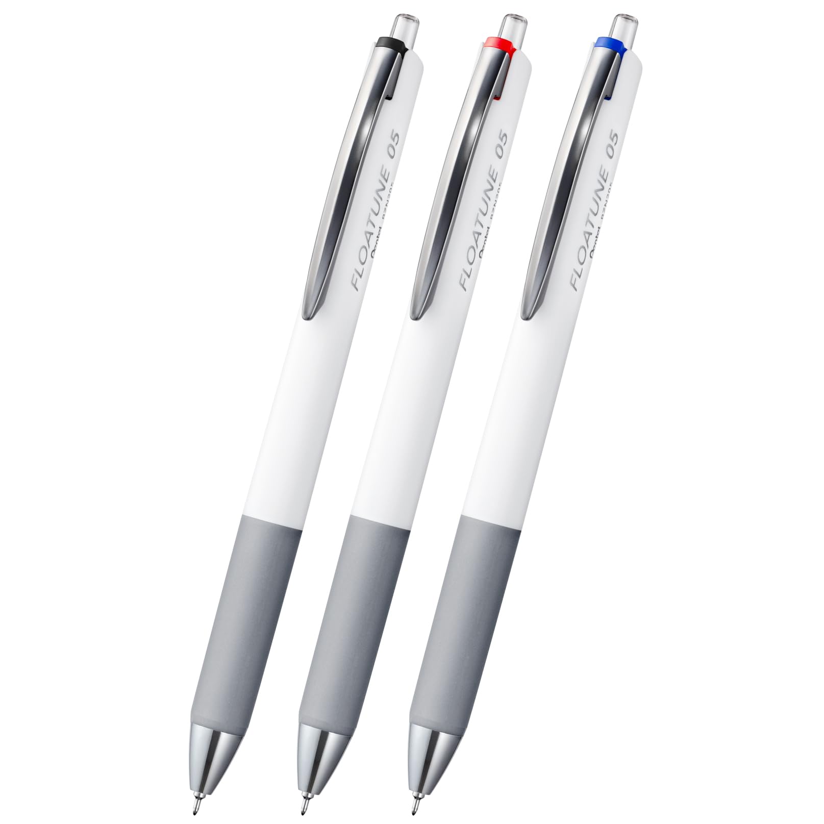 Pentel Flow Tune Ballpoint Pen Set Black Red Blue 0.3mm 0.4mm 0.5mm