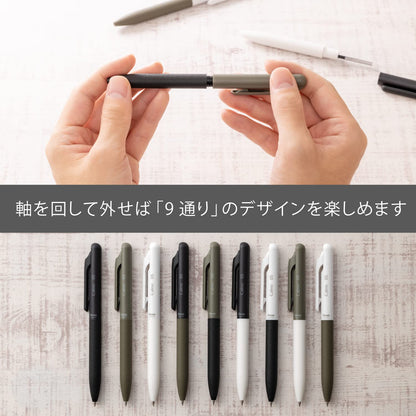 Pentel Calme Ballpoint Pen Set 0.5mm &amp; 0.7mm in Assorted Colors