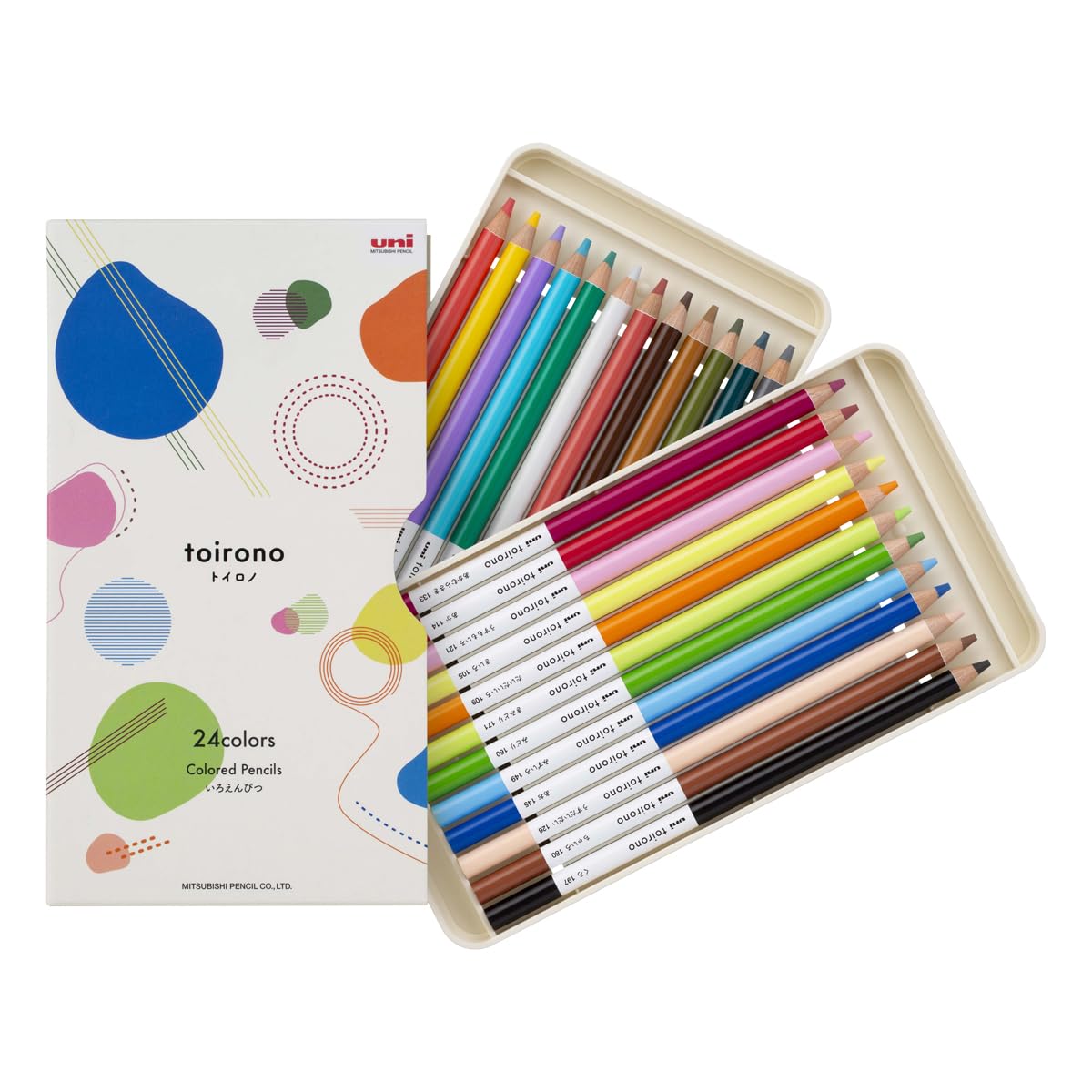 Mitsubishi Pencil Toirono Colored Pencils Set of 12 &amp; 24 Colors