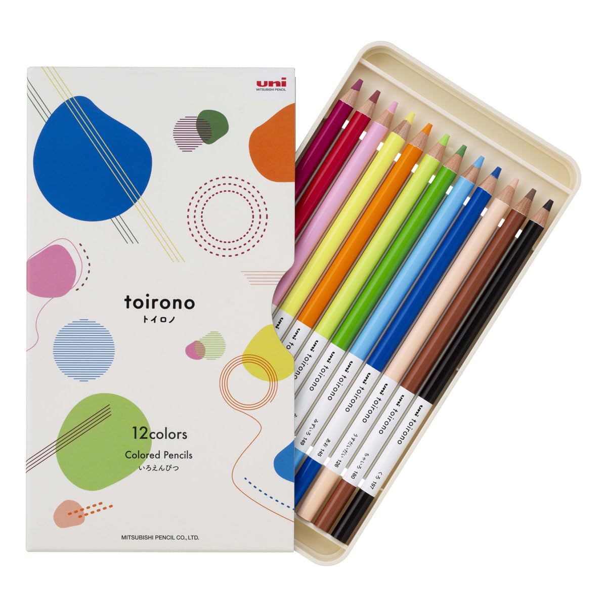 Mitsubishi Pencil Toirono Colored Pencils Set of 12 &amp; 24 Colors