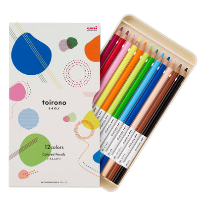 Mitsubishi Pencil Toirono Colored Pencils Set of 12 &amp; 24 Colors