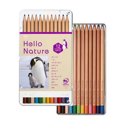 Tombow Colored Pencils Set of 12 with Hexagonal Design for Students