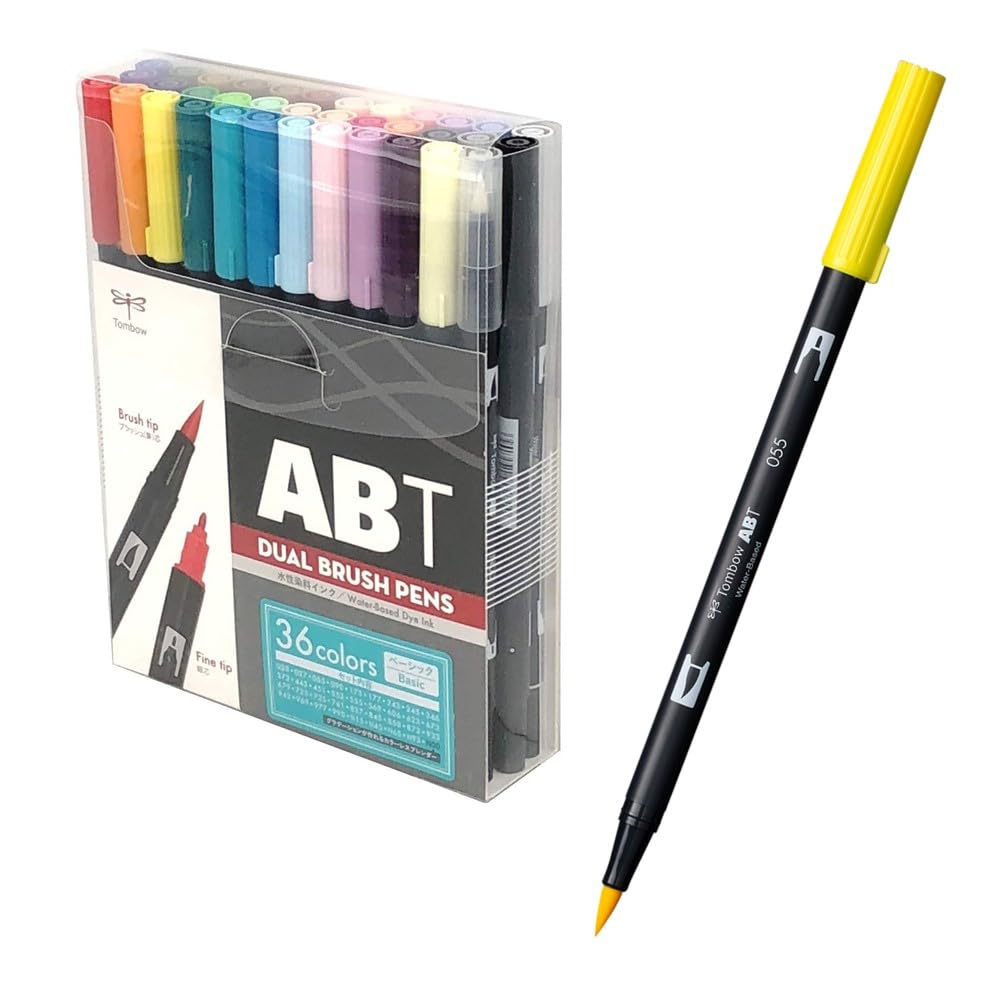 Tombow Dual Brush Pen Set &amp; Carrying Case for Creative Art Projects