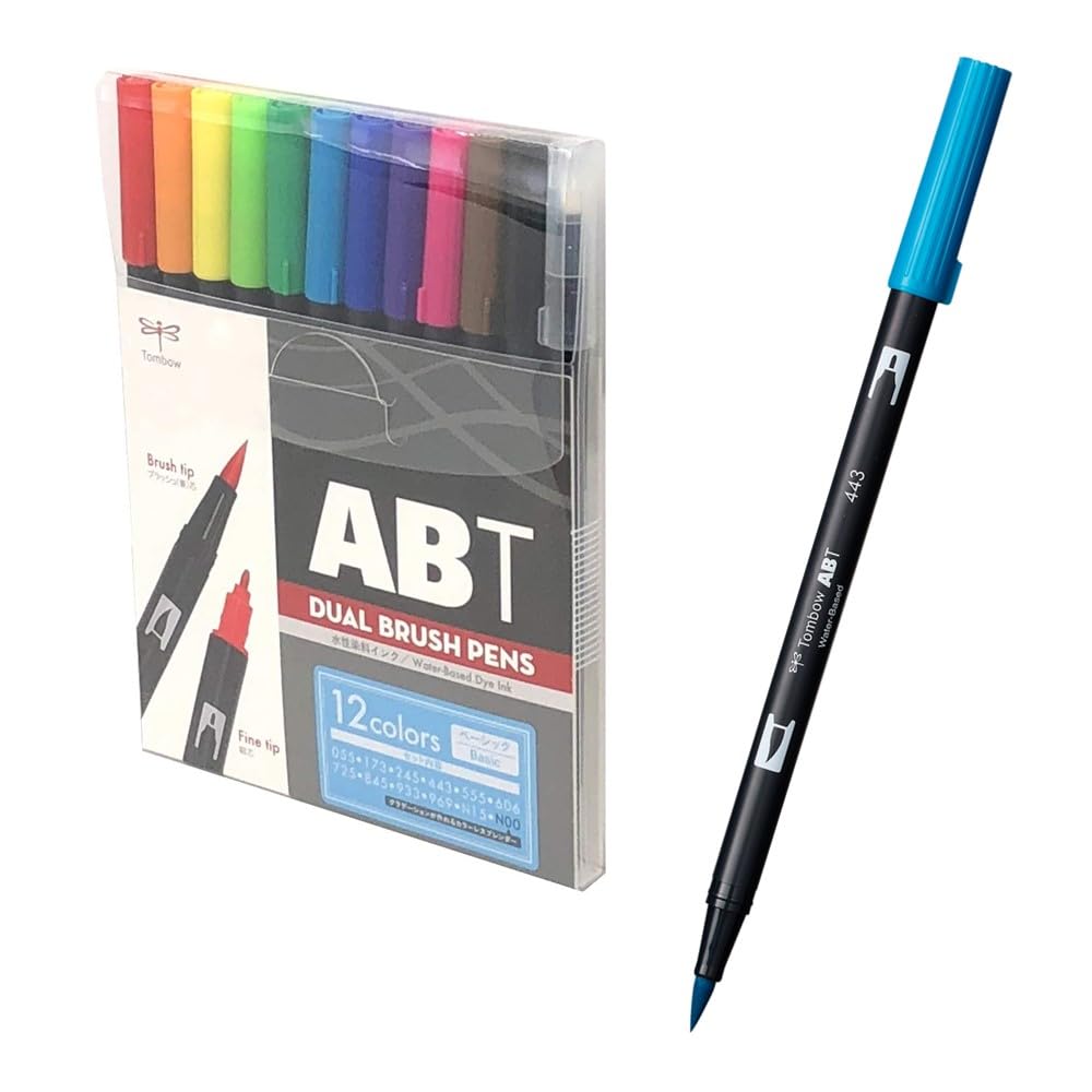 Tombow Dual Brush Pen Set &amp; Carrying Case for Creative Art Projects