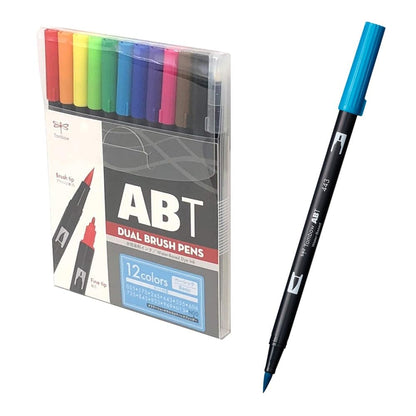 Tombow Dual Brush Pen Set &amp; Carrying Case for Creative Art Projects