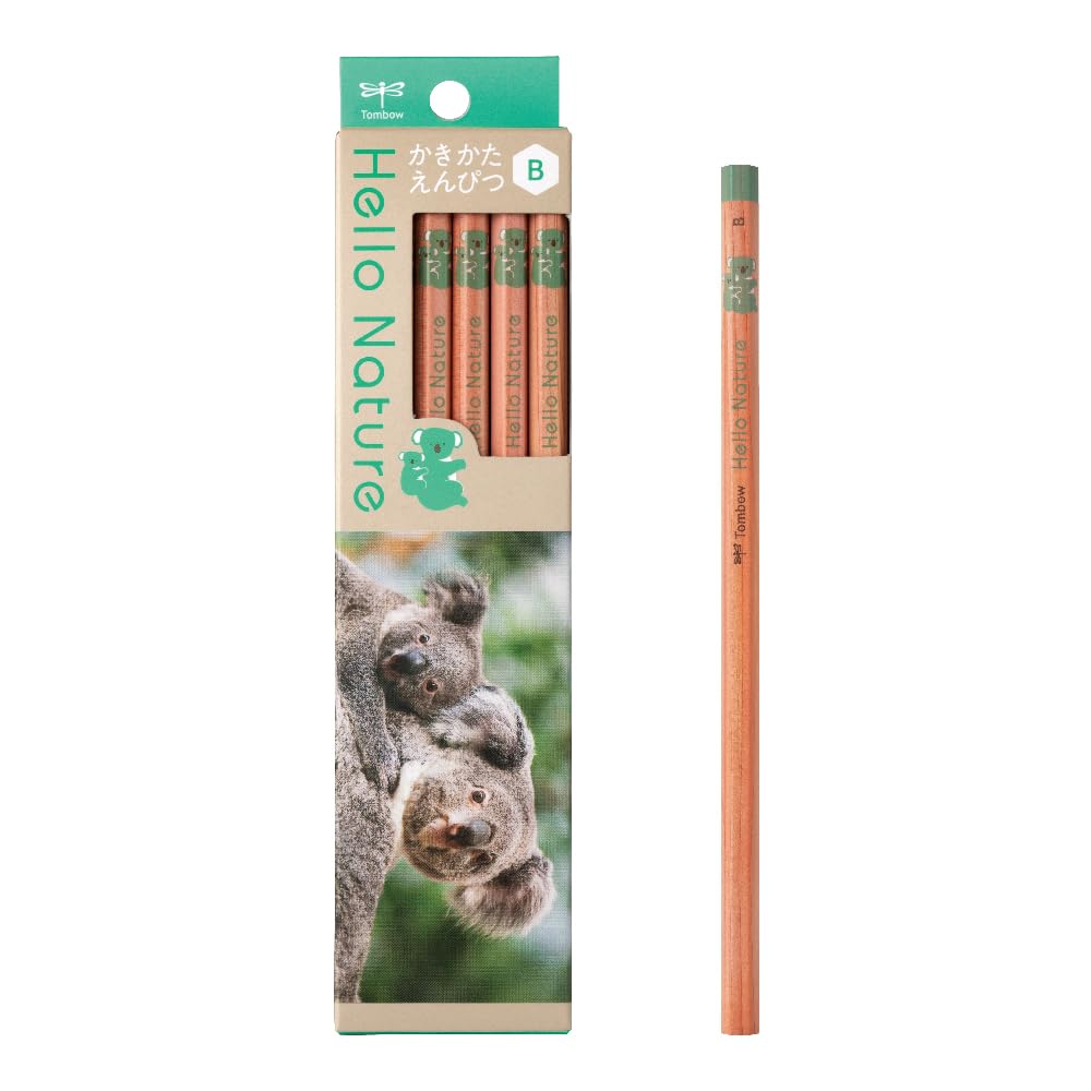 Tombow Writing Pencil B 12 Pack with Animal Designs