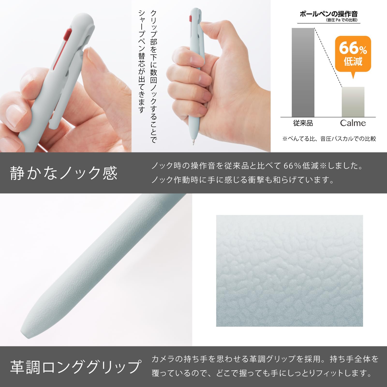 Pentel Multi-Function Ballpoint Pen Calme 0.35mm, 0.5mm &amp; 0.7mm