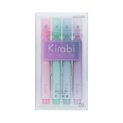 Sun-Star Stationery Glitter Markers Seasonal &amp; Time Set with 12 Colors