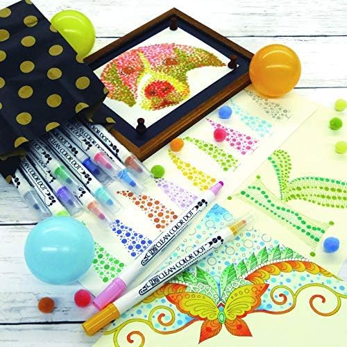 Kuretake ZIG Clean Color Dot Water-Based Pens Set of 4 &amp; 12 Colors