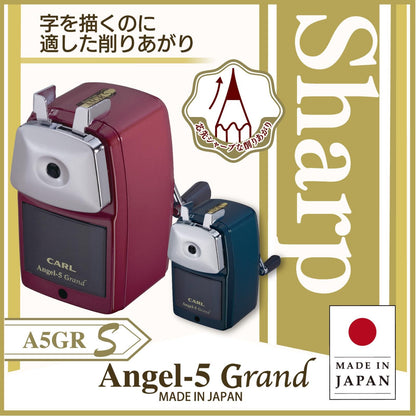 CARL Angel 5 Grand Manual Pencil Sharpener with Adjustable Tip