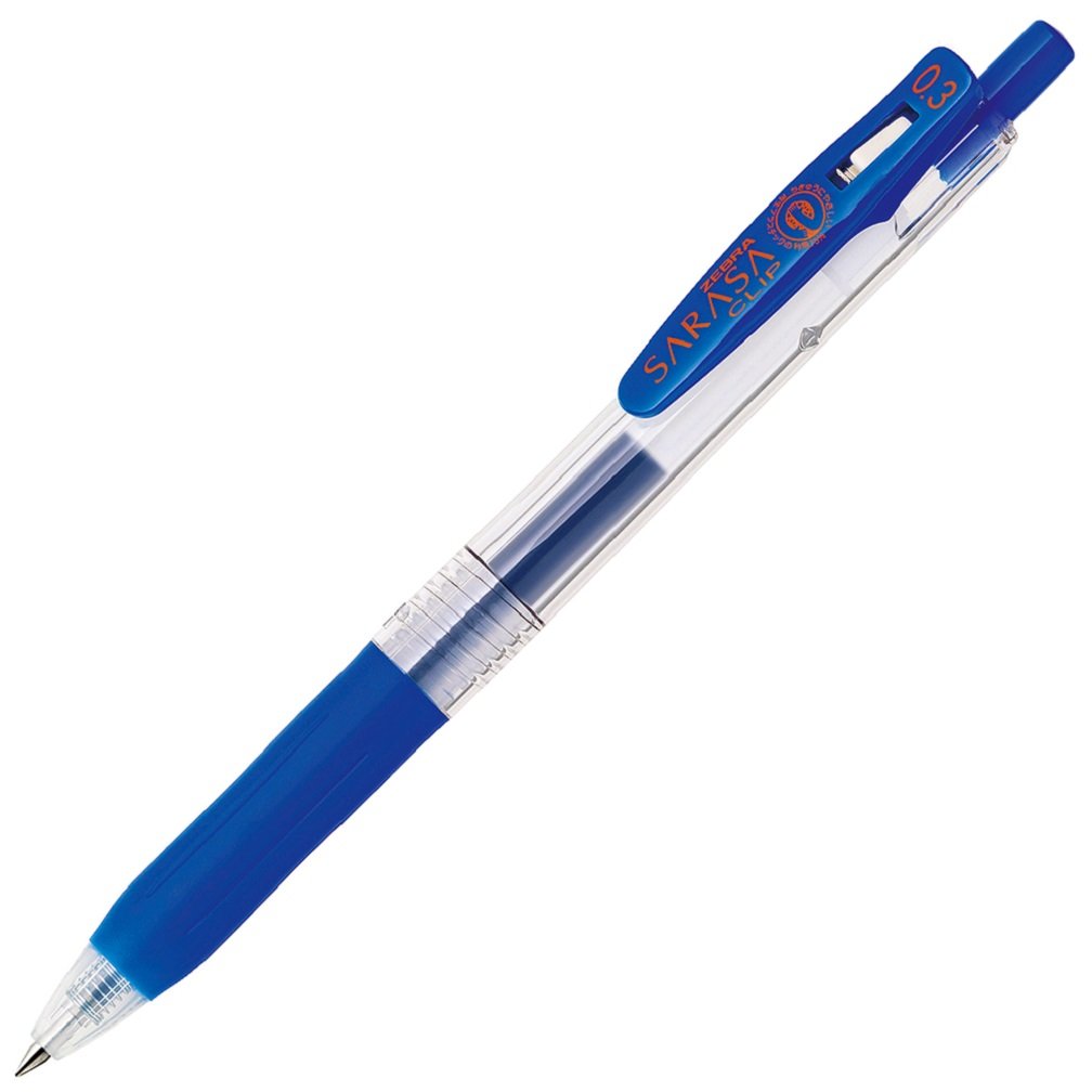 Zebra Gel Ballpoint Pen Sarasa Clip 0.3mm Pack of 10