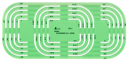Shinwa Sokutei Ruler Set for Precision Measurements &amp; Templates
