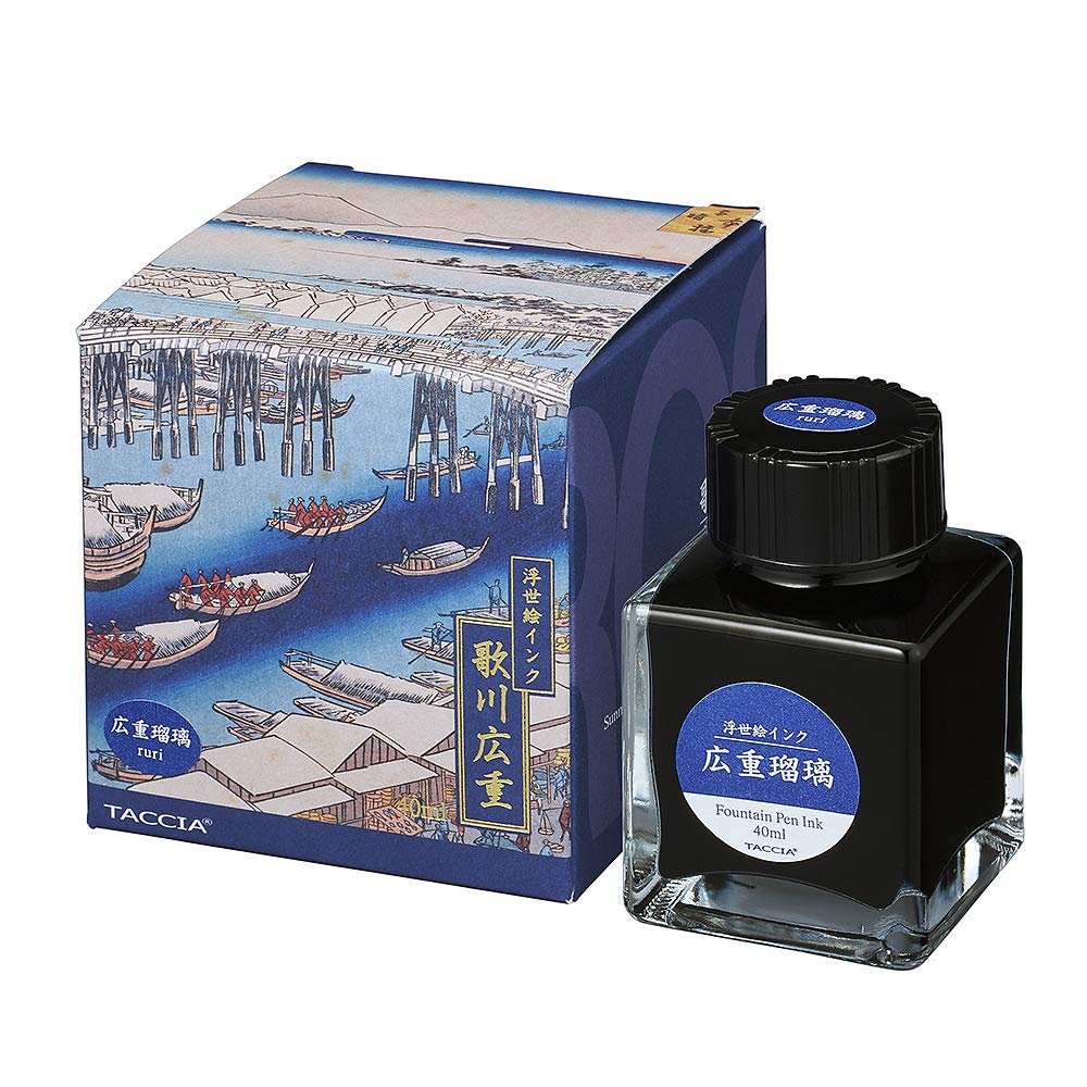 Nakabayashi TACCIA Ukiyo-e Fountain Pen Ink 12ml, 30ml, 50ml Options