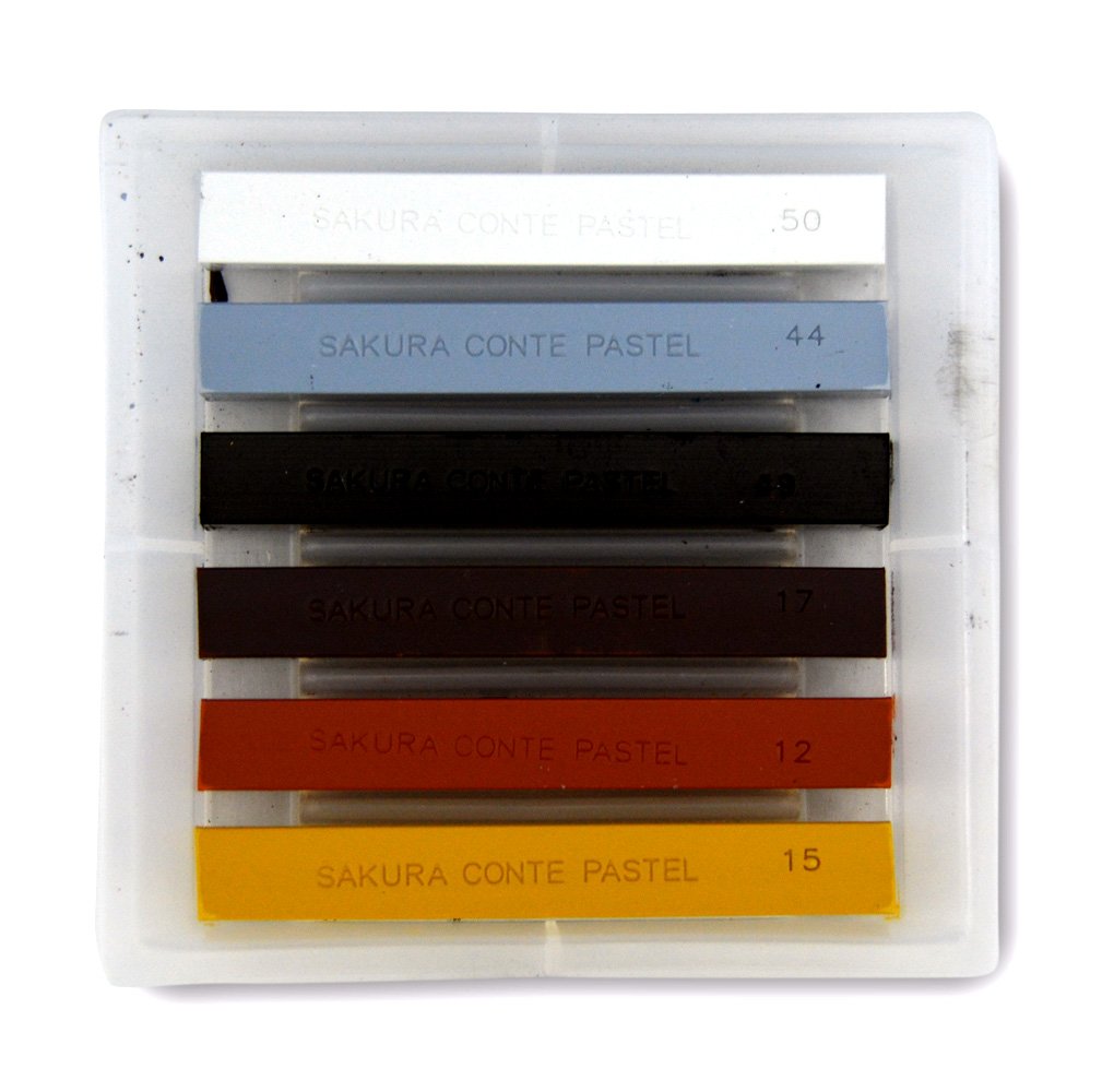 CRAY-PAS Conte Pastel 6 Color Set for Creative Art Projects