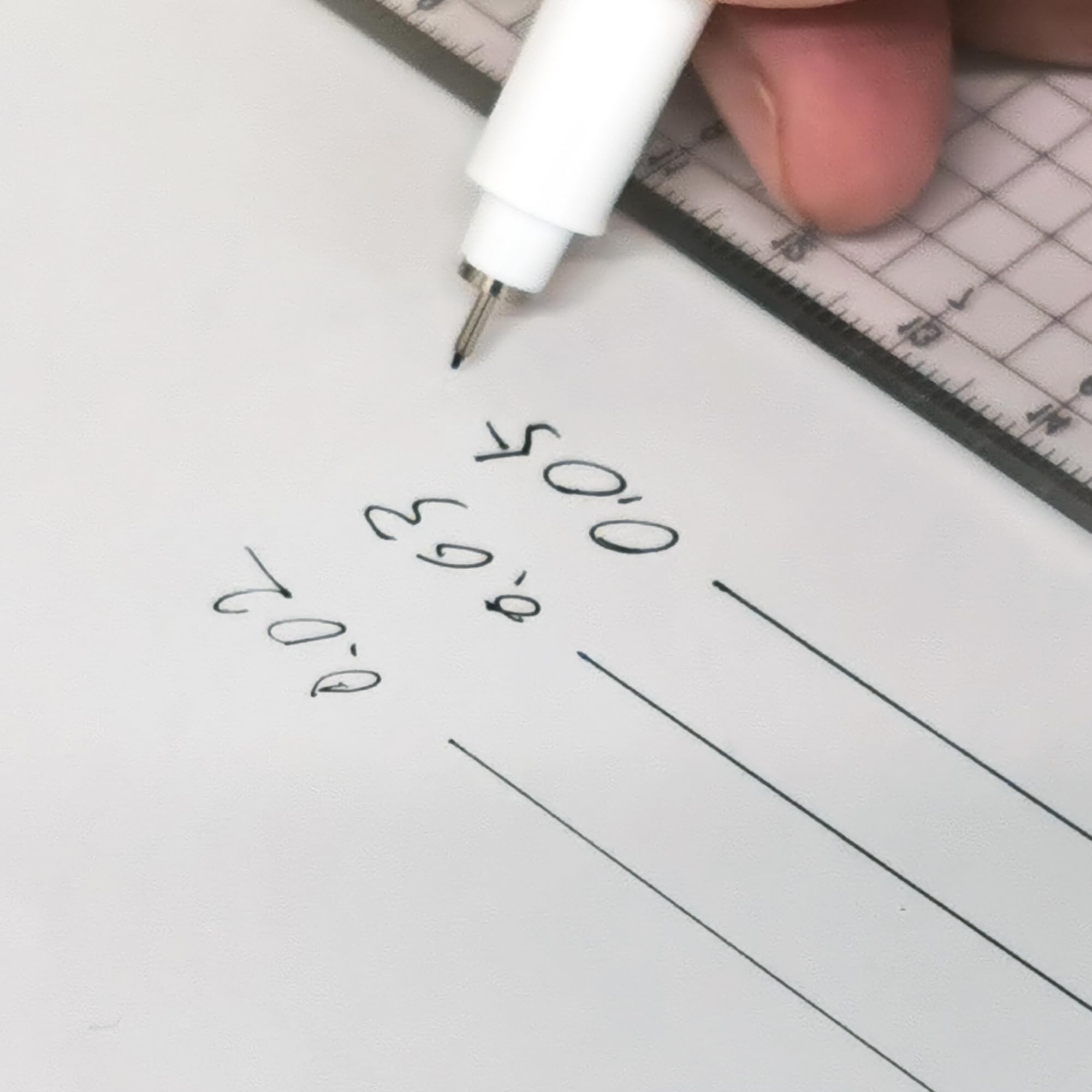 MARVY Fine Tip Drawing Pens Set of 3 Black 0.02mm to 0.05mm