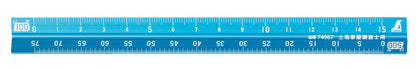 Shinwa Sokutei Aluminum Triangular Scale 15cm for Surveying &amp; Architects