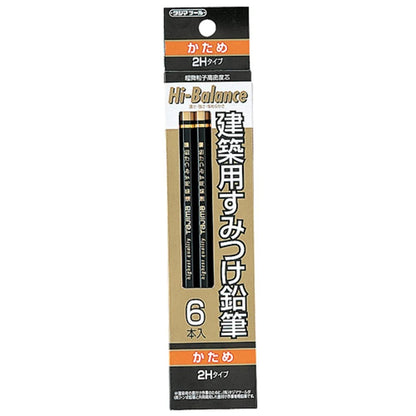 Tajima Construction Carpenter &amp; Marking Pencils Hard 2H &amp; Hard Red 6-Pack