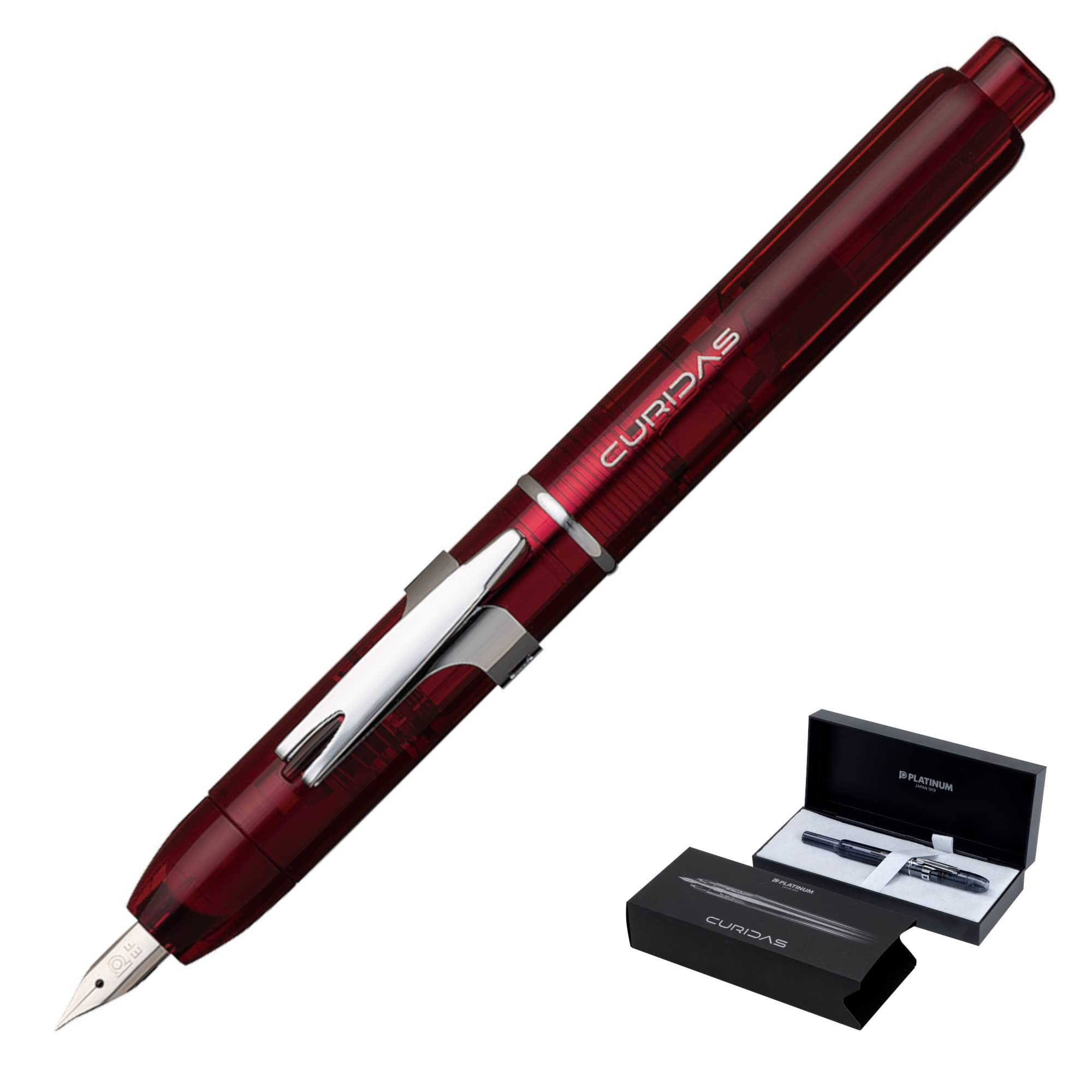 PLATINUM Curidas Fountain Pen with Fine, Medium &amp; Extra Fine Nibs