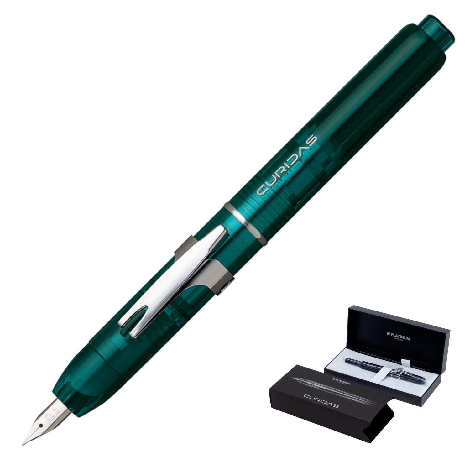 PLATINUM Curidas Fountain Pen with Fine, Medium &amp; Extra Fine Nibs