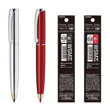ZEBRA Water-Based Pen &amp; Refill Set with Various Barrel Options