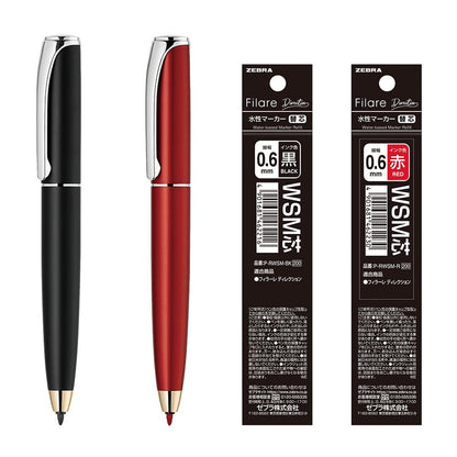 ZEBRA Water-Based Pen &amp; Refill Set with Various Barrel Options