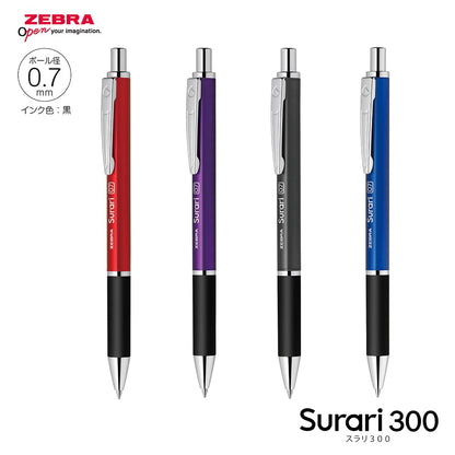 ZEBRA Slurry 300 Ballpoint Pen 0.5mm With 2 Refills