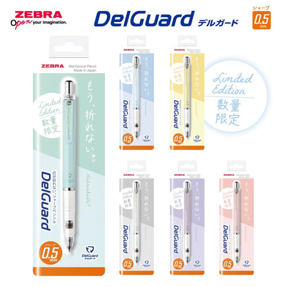 ZEBRA DelGuard Mechanical Pencil 0.5mm Soft Pastel Colors