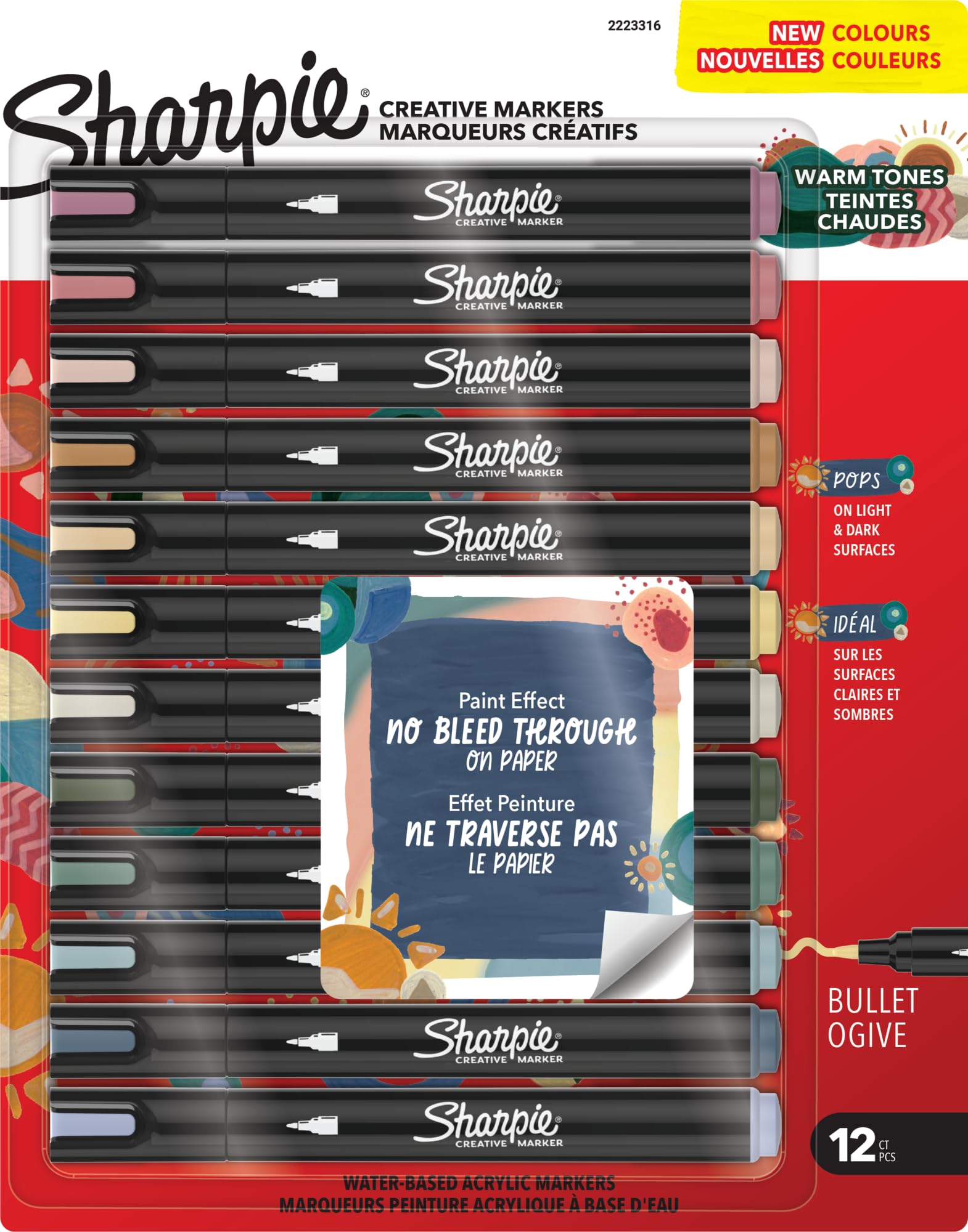Sharpie Acrylic Markers Set with Various Color Options for Art Projects