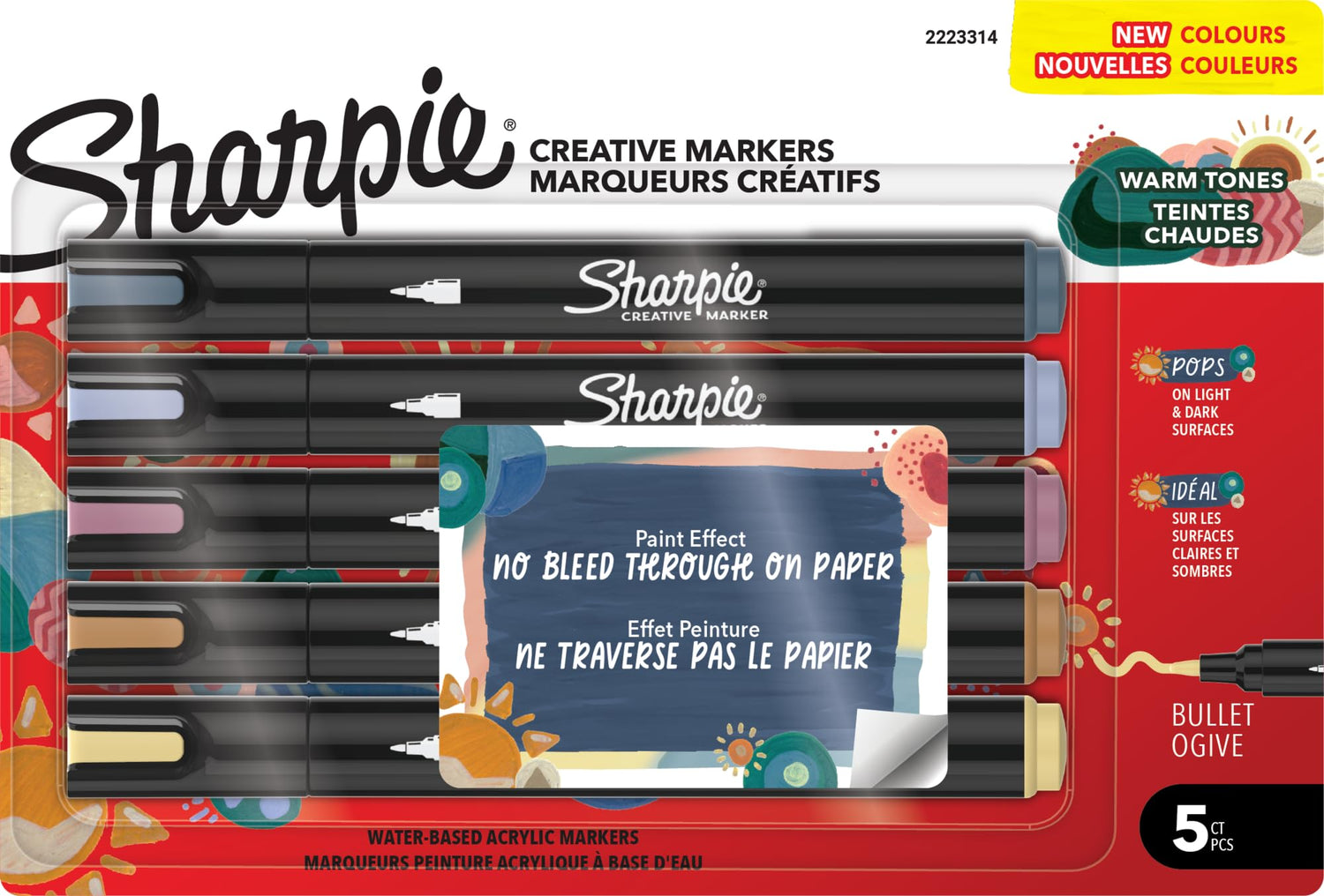Sharpie Acrylic Markers Set with Various Color Options for Art Projects