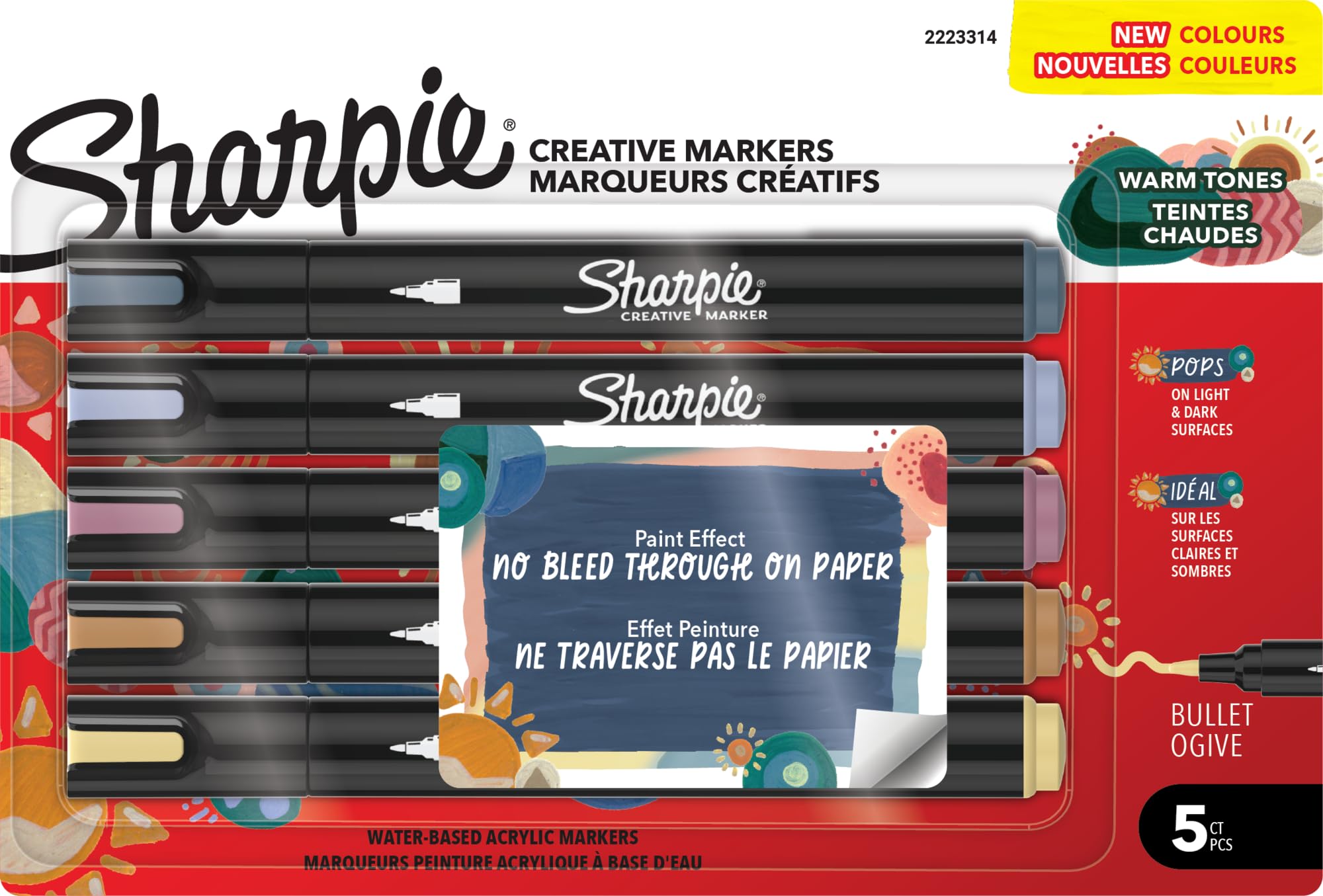Sharpie Acrylic Markers Set with Various Color Options for Art Projects