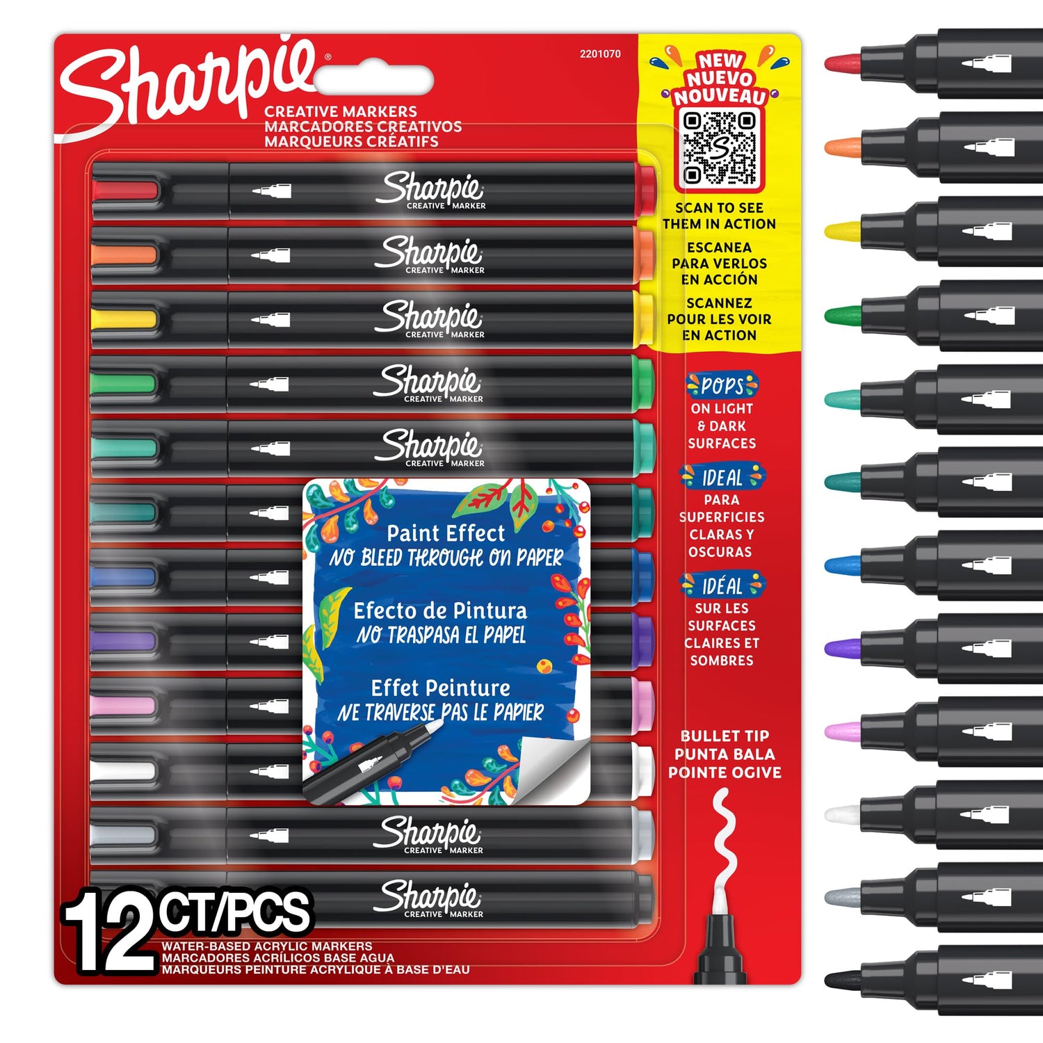 Sharpie Acrylic Markers Set with Various Color Options for Art Projects