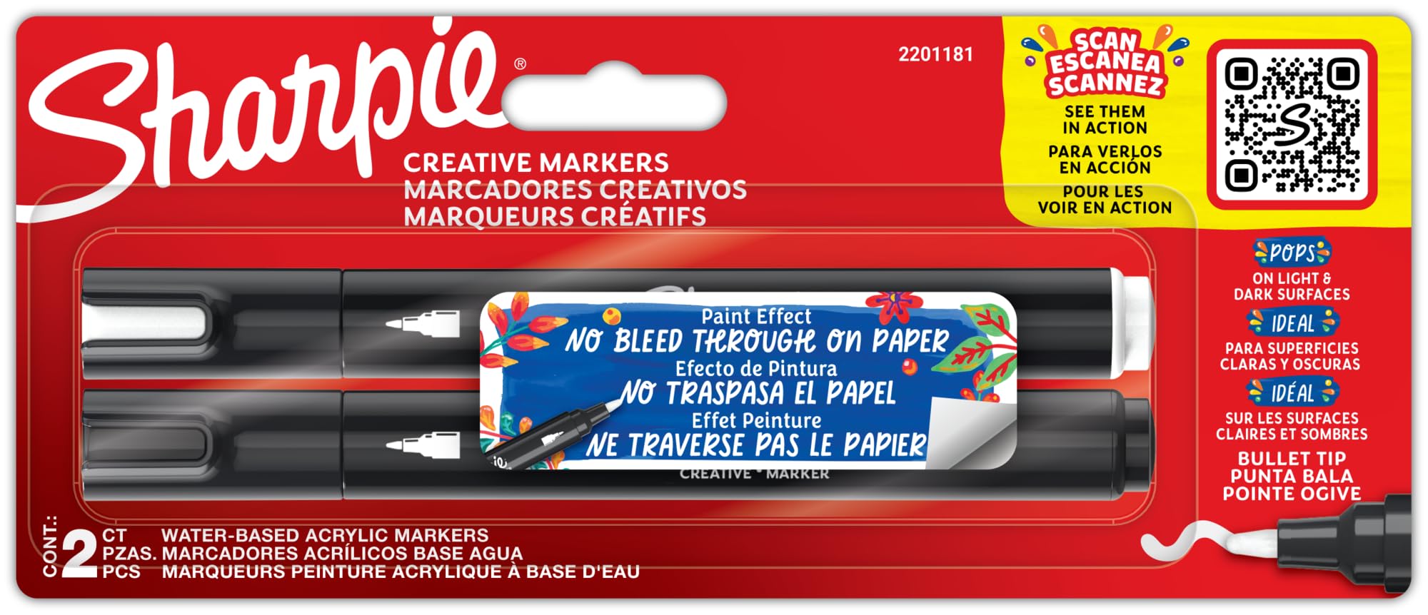 Sharpie Acrylic Markers Set with Various Color Options for Art Projects