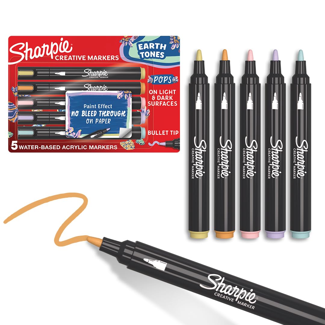 Sharpie Acrylic Markers Set with Various Color Options for Art Projects