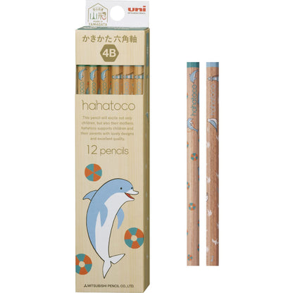 Mitsubishi Pencil Hahato Drawing Pencils Dolphin &amp; Seagull 12 Pack