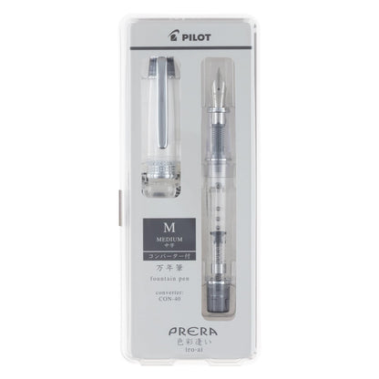 PILOT Prera Fountain Pen &amp; Calligraphy Pen Transparent Black Nib Options