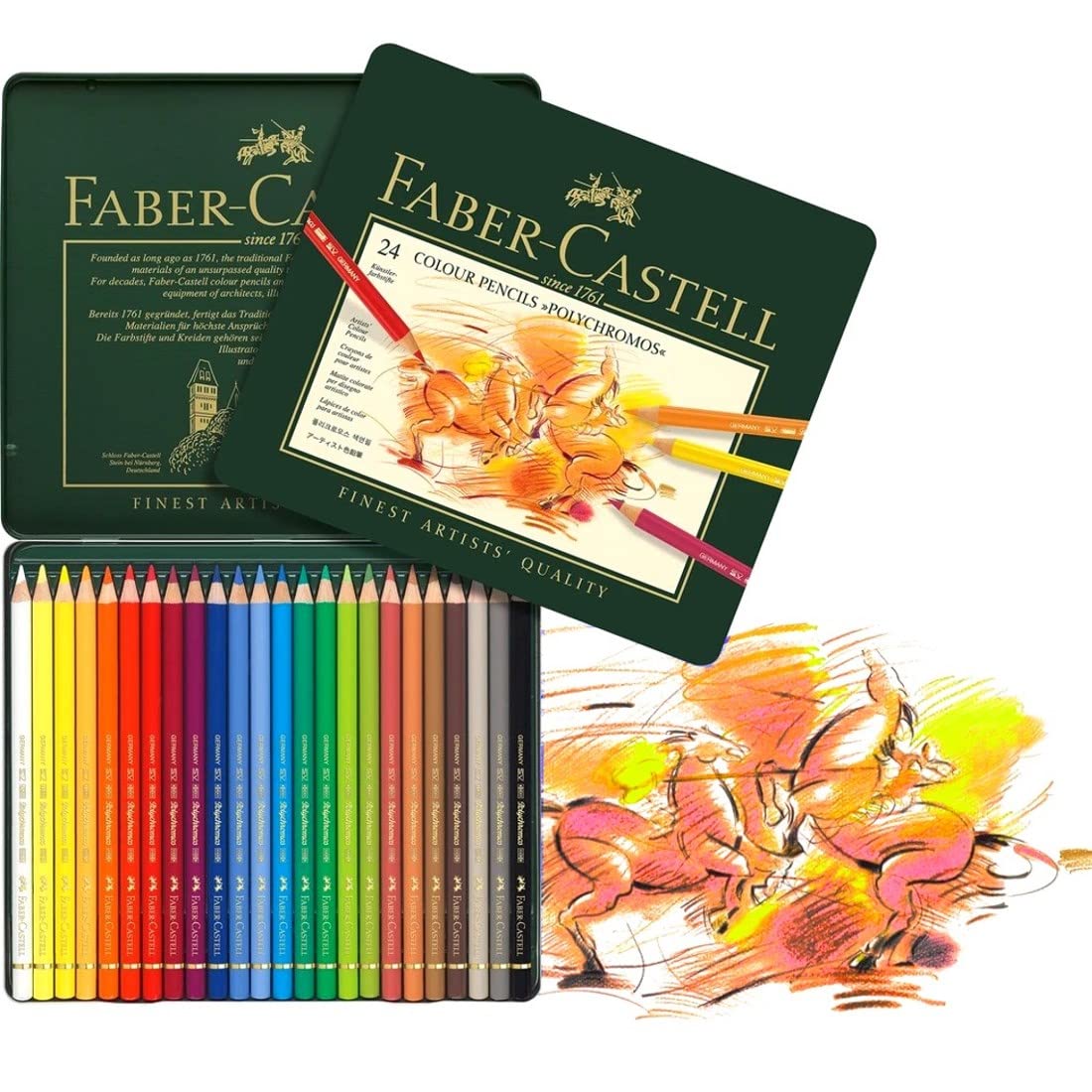 Faber-Castell Polychromos Colored Pencils Set of 20 &amp; 24 Colors